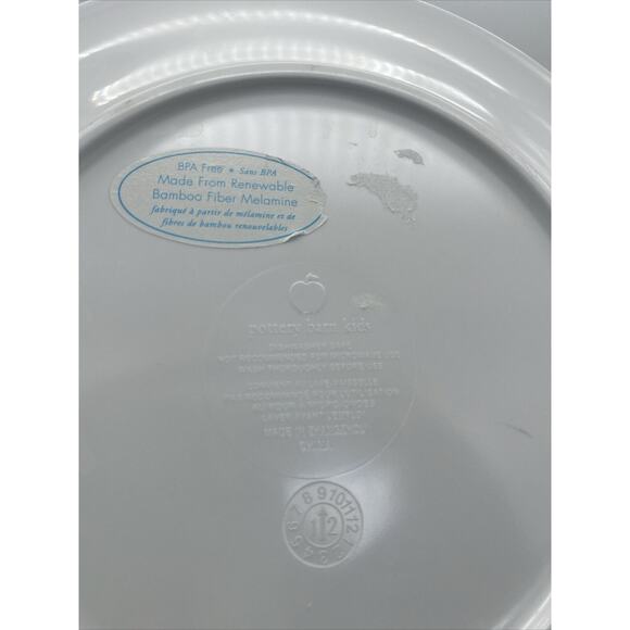 4 - Peter Rabbit Pottery Barn Kids Beatrix Potter Melamine Easter 9” Plate Set - Picture 4 of 4